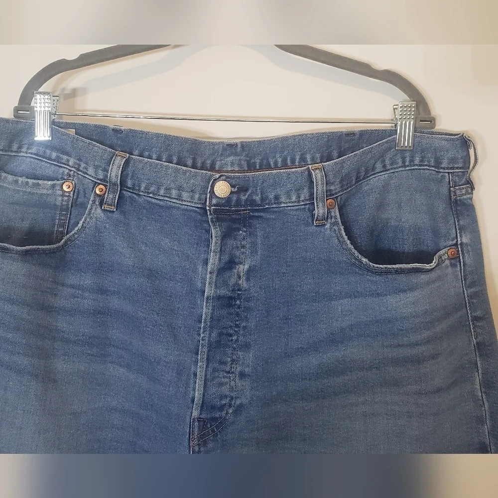 Levis 501 BIG E Button Fly Blue Jeans Size 40 X 32